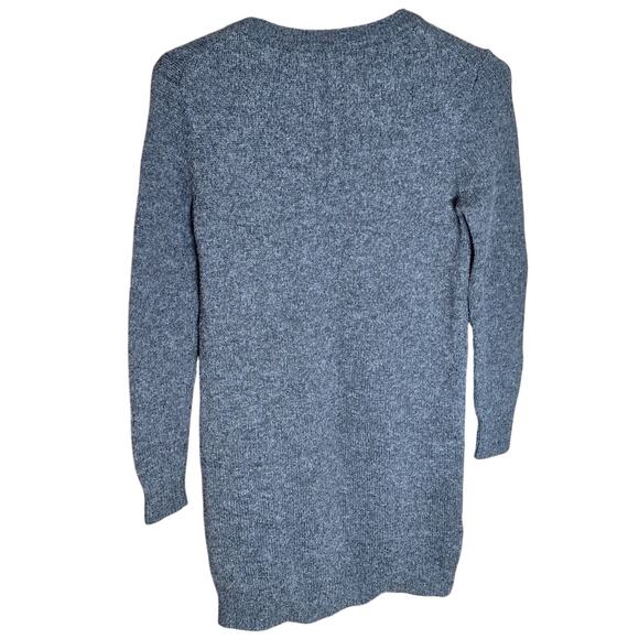 Madewell Women Small Gray Knit Lace Up Detail Sweater Tunic Dress - Picture 3 of 5